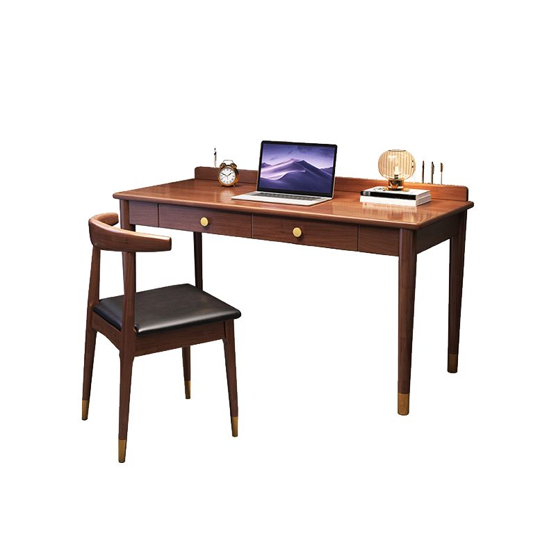 Glam Style Parsons Base Computer Desk 29.5" H Home Writing Desk