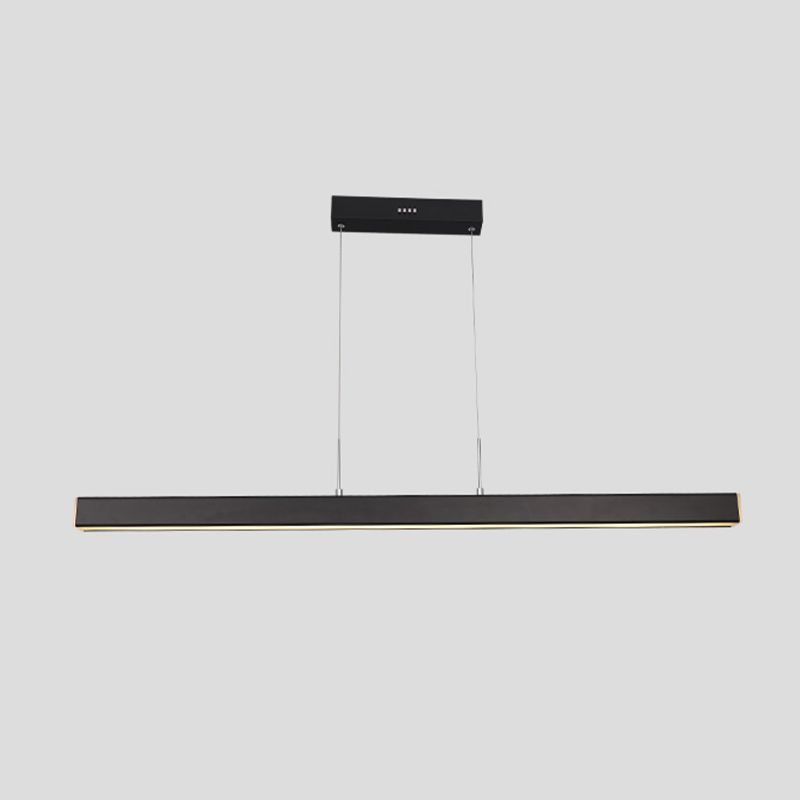 Linear LED Island Lighting in Contemporary Style  Metal 1-Light Island Lighting