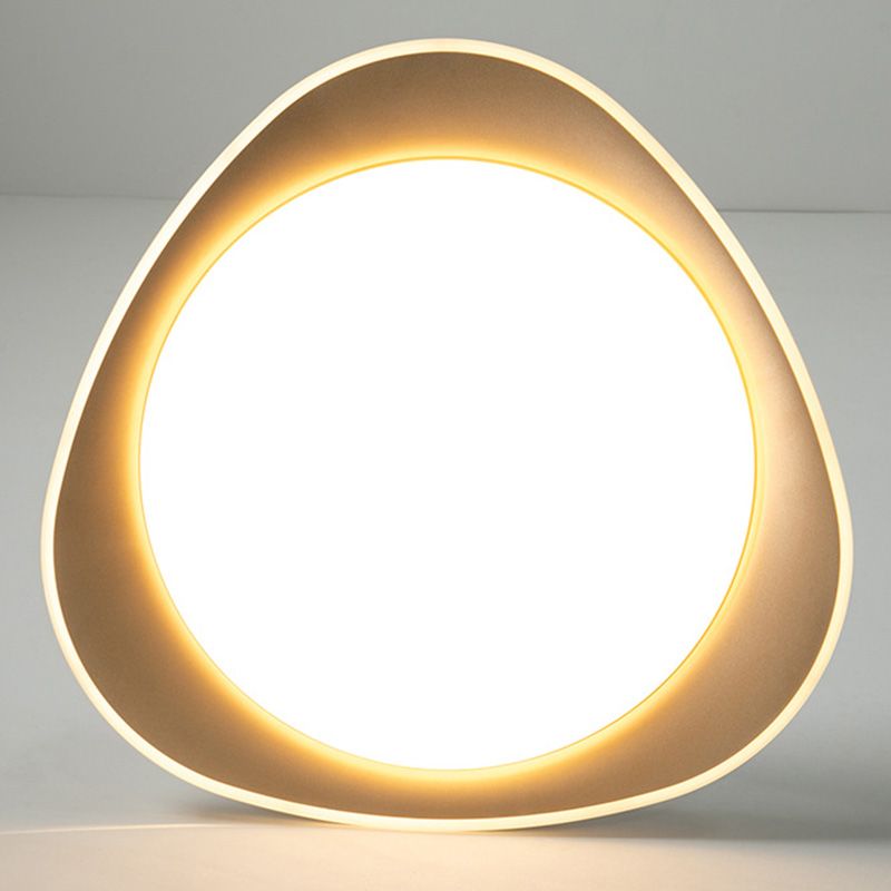 Modern Style Circular Shade Ceiling Lamp Metal 1 Headed Ceiling Lighting for Restaurant