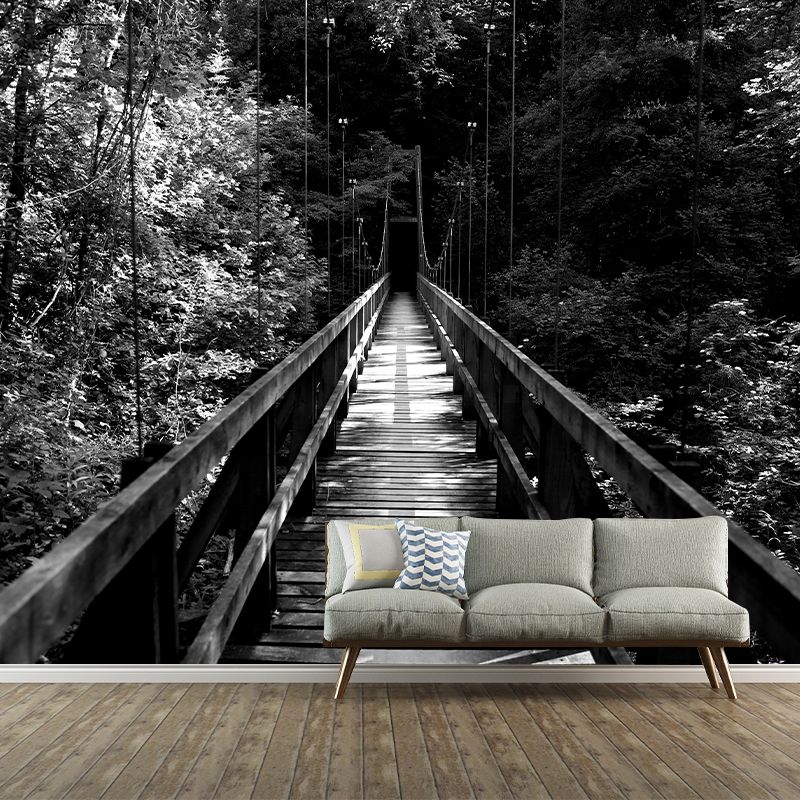 Bridge Scene Customized Space Extension Mural Wallpaper Photography Wall Art