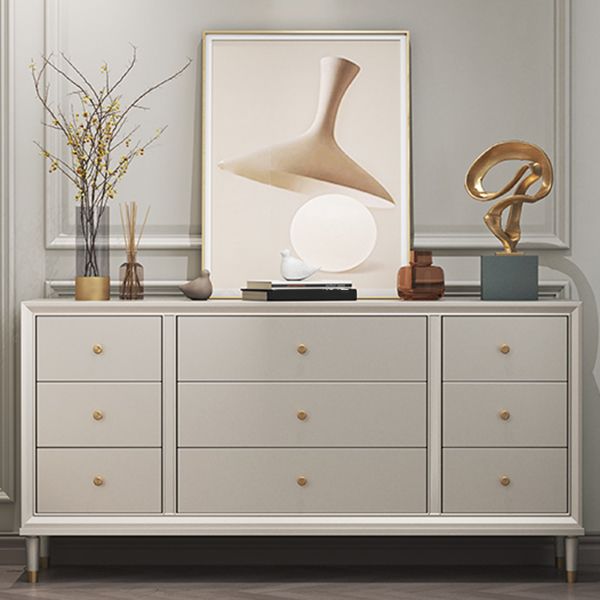 Contemporary Storage Chest Wooden Storage Chest Dresser with 8/9 Drawers for Home