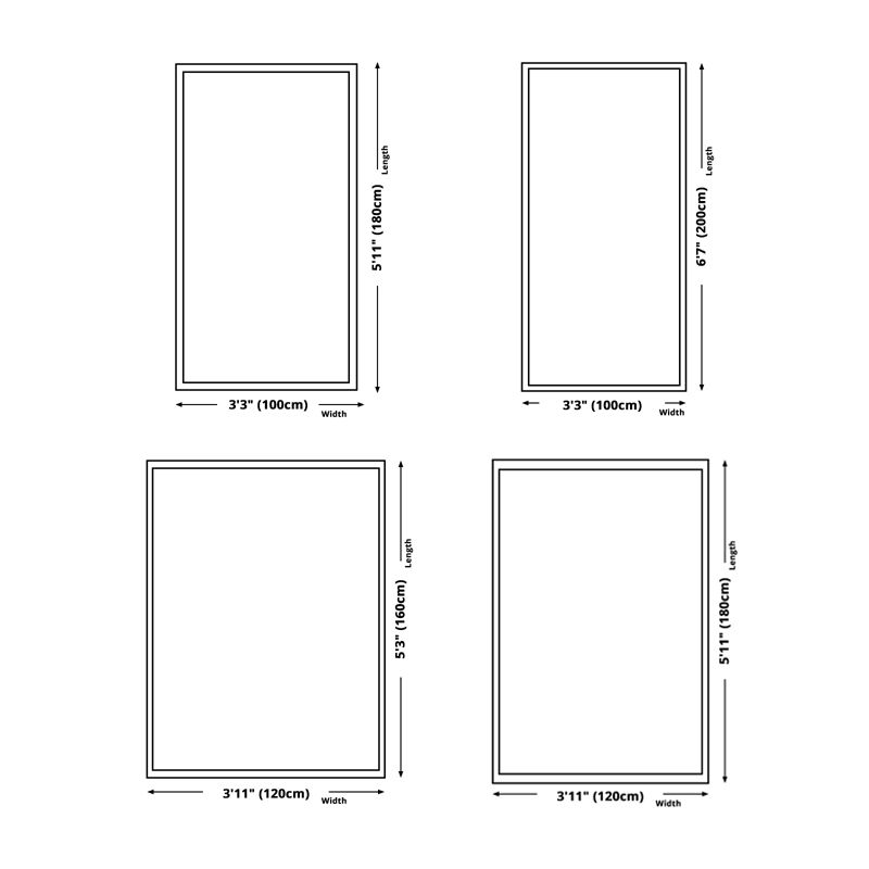 Tapis graphique moderne blanc moderne tapis de support sans glissement pour décoration intérieure