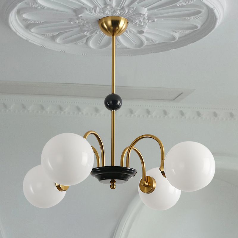 Modern Hanging Pendant Lights Simplicity Style Glass Shade Chandelier Light