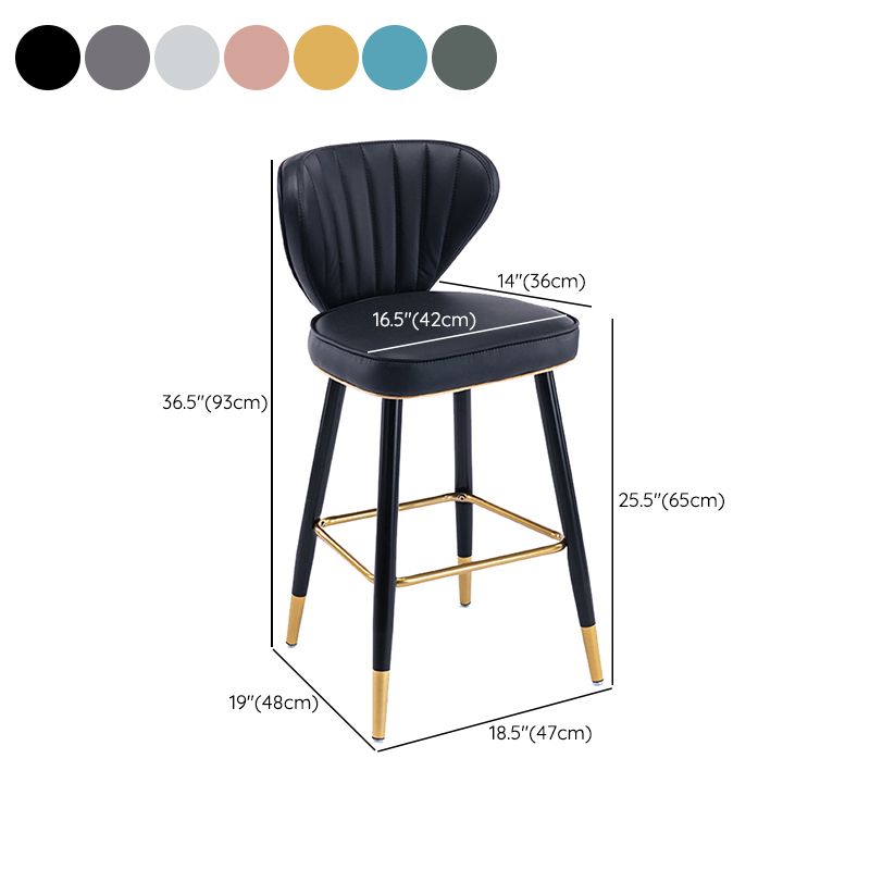 Industrial Counter Chair Low Back Counter Height Stools for Restaurant