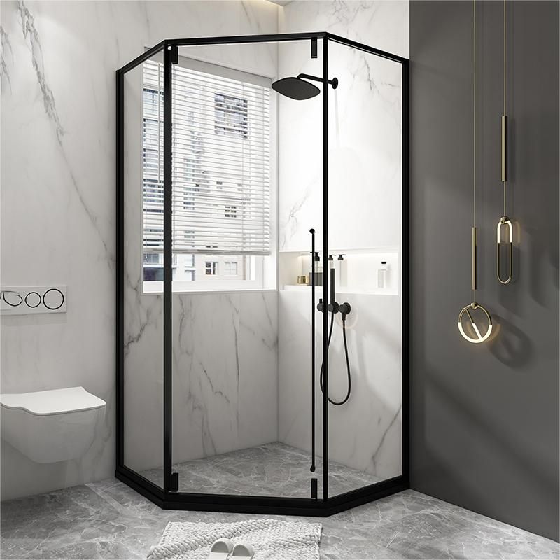 Tempered Shower Bath Door Transparent Metal Framed Shower Door