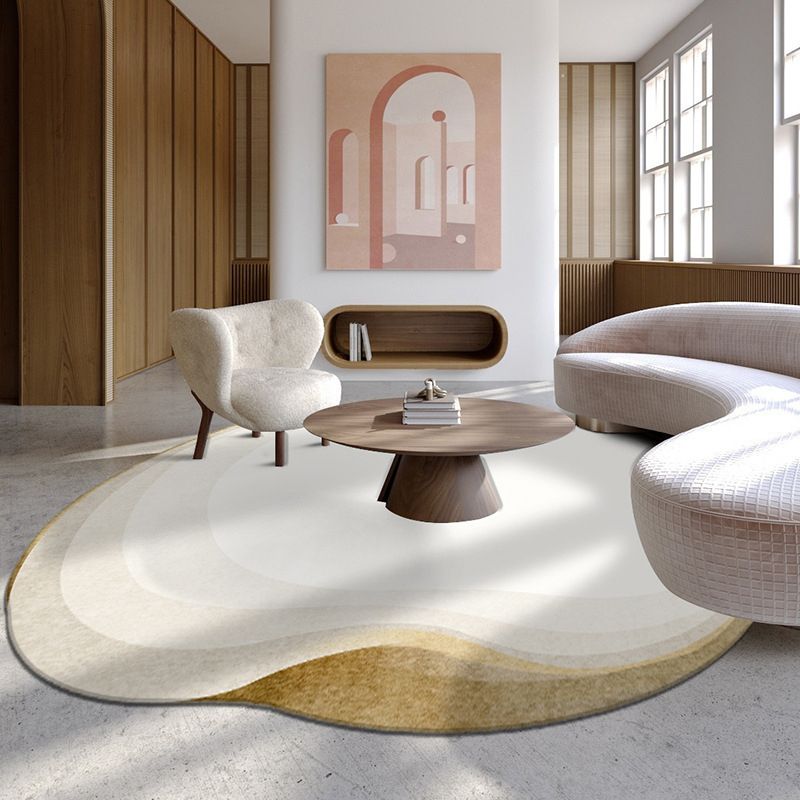 Neuheit Moderner Teppich Polyester Gradienten Teppich Färbung widerstandsfähiger Teppich für Wohnzimmer