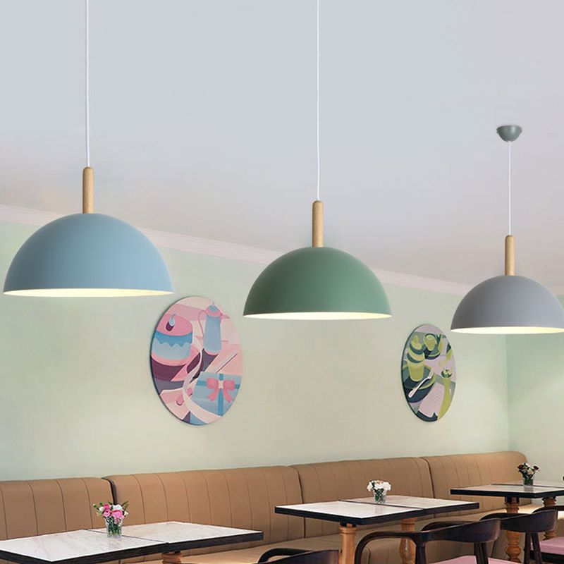 Dome Esszimmer Down Lighting Anhänger Metal Moderne Stil Anhänger Beleuchtung