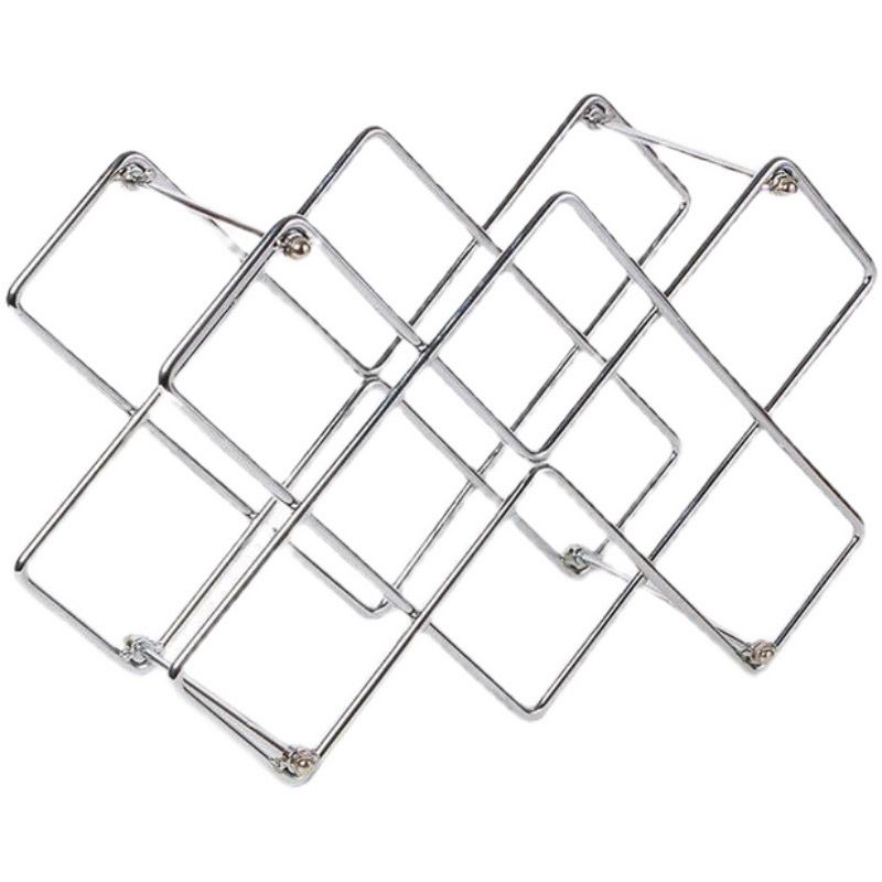 Metal Wine Bottle Rack Glam Style Wine Bottle Rack for Living Room