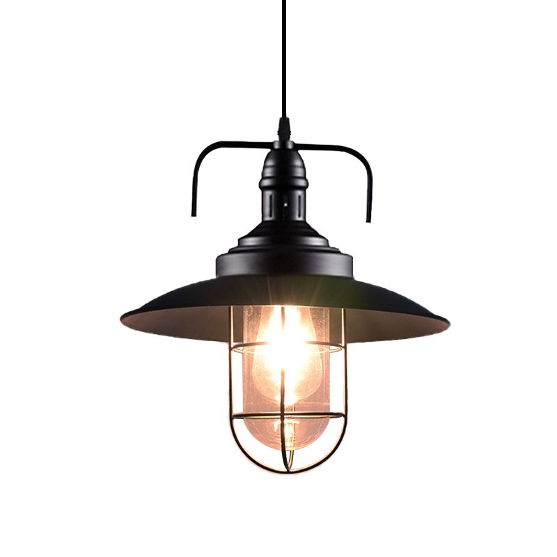1 Testa svasata e filo Cage a sospensione Light Black Finitura nera Nautica IMPICAZIONE INCONTRO