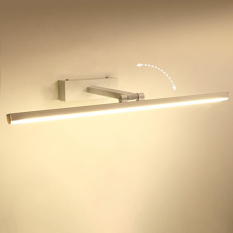 LED Vanity Wall Light Fixtures with Silicone Shade Modern Mirror Front Light