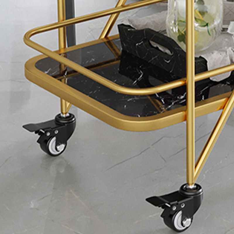 Modern 2-Tier Prep Table Rectangular Open Storage Prep Table