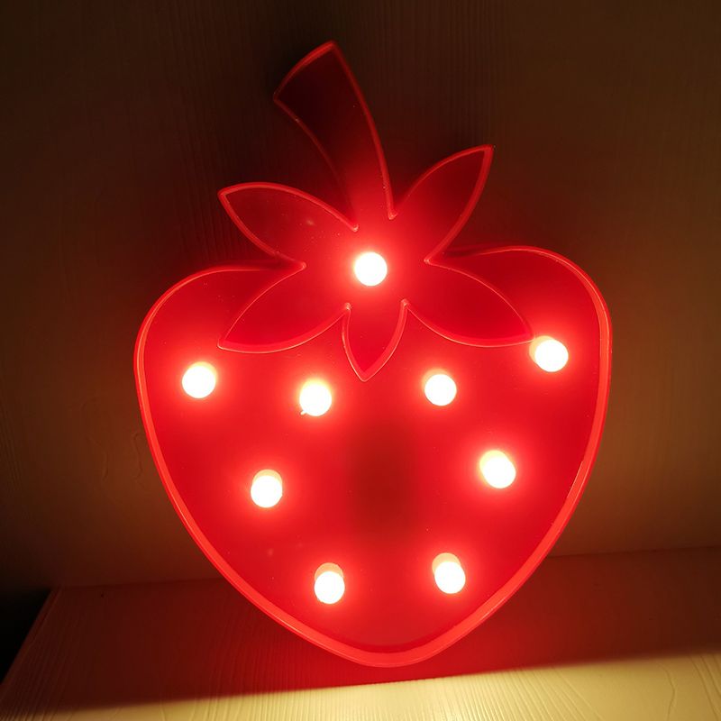 Fruit and Animal Baby Room Night Light Plastic LED Minimalist Nightstand Lighting