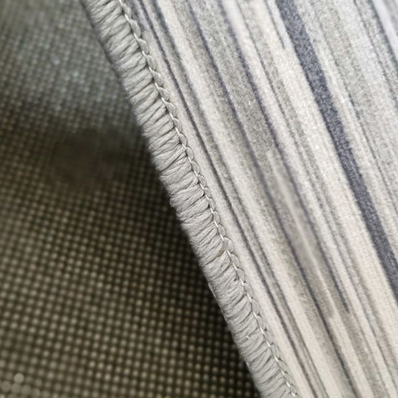 Light Color Abstract Lines Print Rug Polyester Casual Carpet Non-Slip Backing Indoor Rug for Living Room