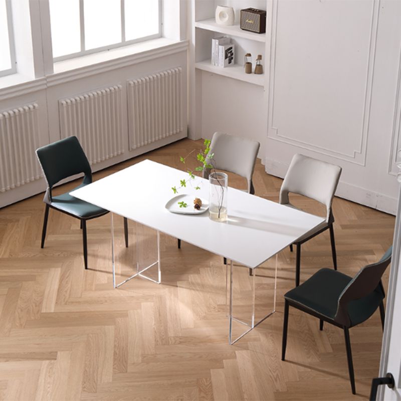 Modern Rectangle Dining Table Sintered Stone Dinner Table for Dining Room