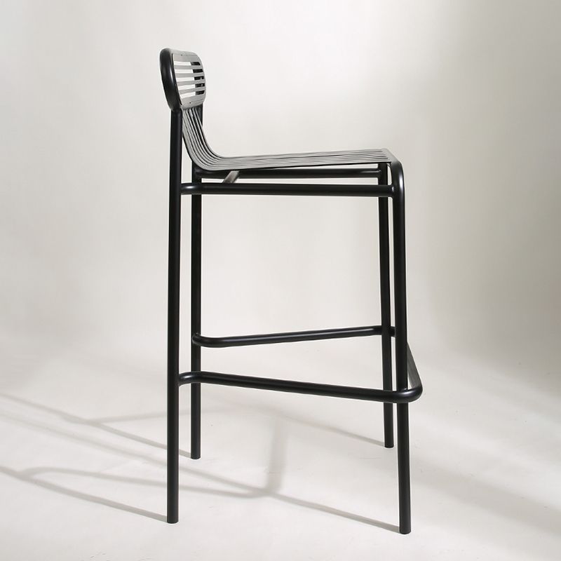 Square Industrial Bar Table Set 1/2 Pieces Counter Table with Iron High Stools