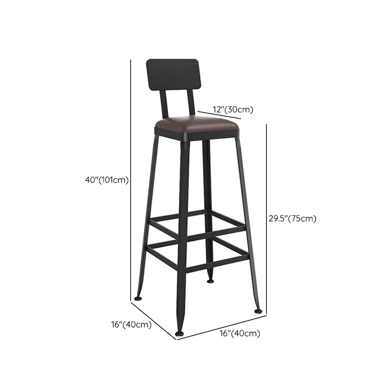 Contemporary Counter Height Stools Low Back Counter Chair for Restaurant