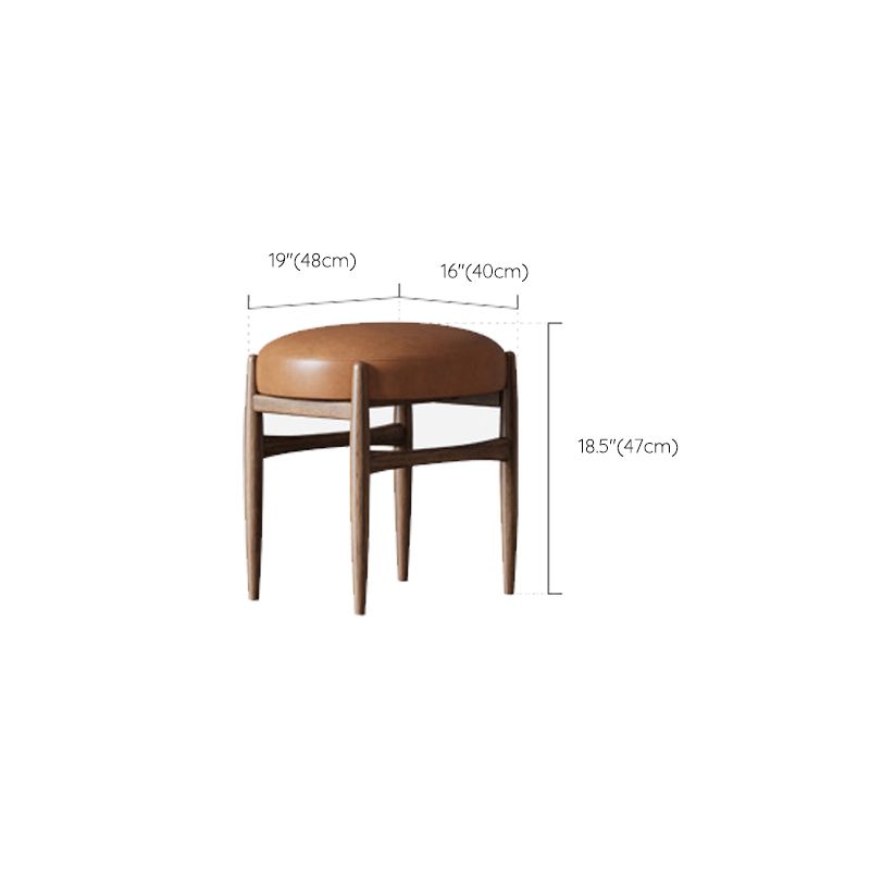 3 Drawers Mirrored Makeup Table Solid Wood Vanity Desk Stool Set