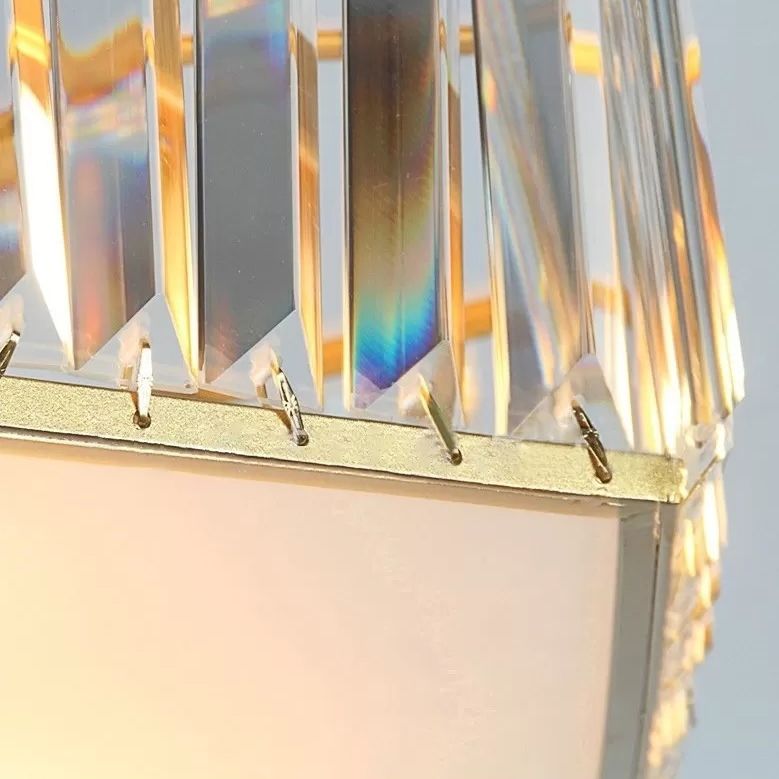 Zeshoekige kristallen inbouwplafondlamp Moderne gouden inbouw plafondverlichtingsarmatuur