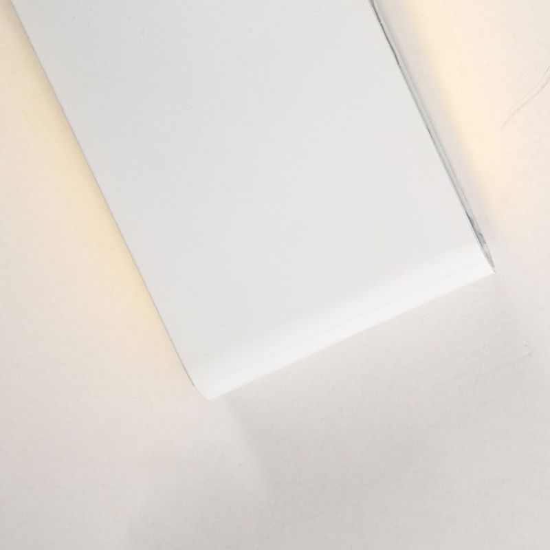 Acconde a parete in metallo a forma quadrata moderna illuminazione montata a 2 luci