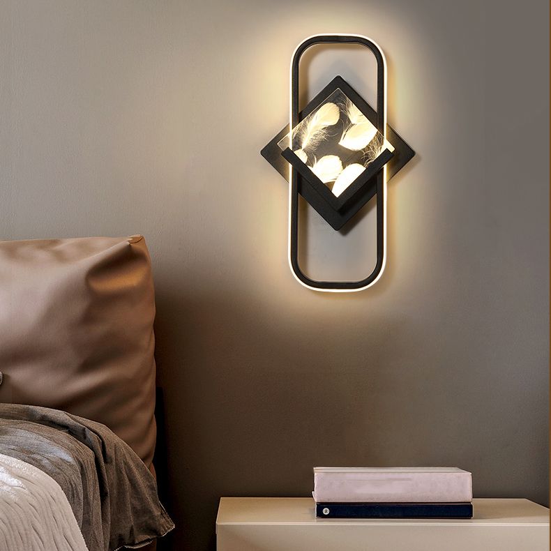 Modern Style Geometry Shape Wall Lights Metal 2-Light Wall Mount Lights