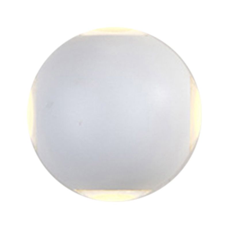 Dome Living Room Flush Wall Sconce Metal 4-Light Nordic Wall Mount Lamp in Black/White