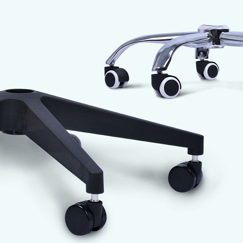 Contemporary Chair Fixed Arms Lumbar Support Conference Chair