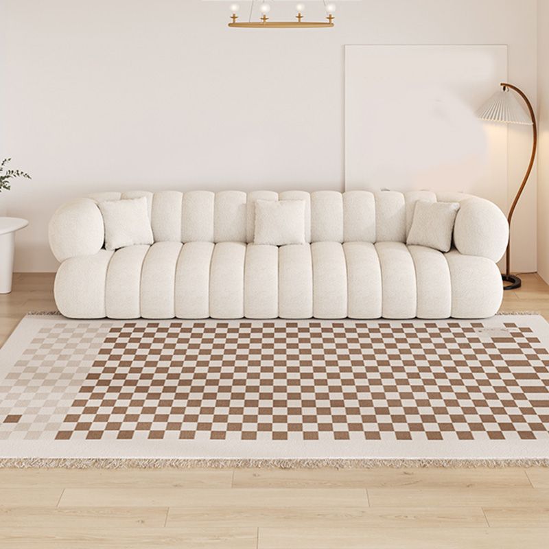 35.43" Wide Sewn Pillow Back Sofa Tuxedo Arm Sofa for Living Room