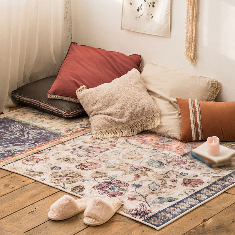 Tappeto grafico in poliestere di tappeto per beige tappeto senza slip per salotto