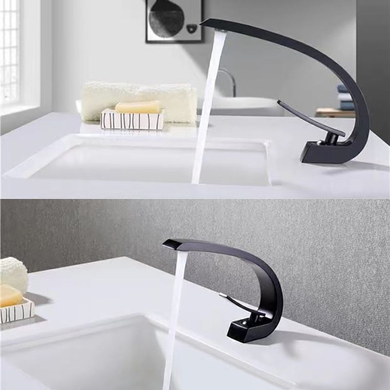 6.7 Inch High Basin Faucet Luxury 1 Hole Vanity Sink Faucet Cubic Bathroom Faucet