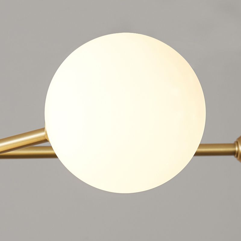 Stile moderno a forma sferica Luci di lampadina a ciondolo in vetro