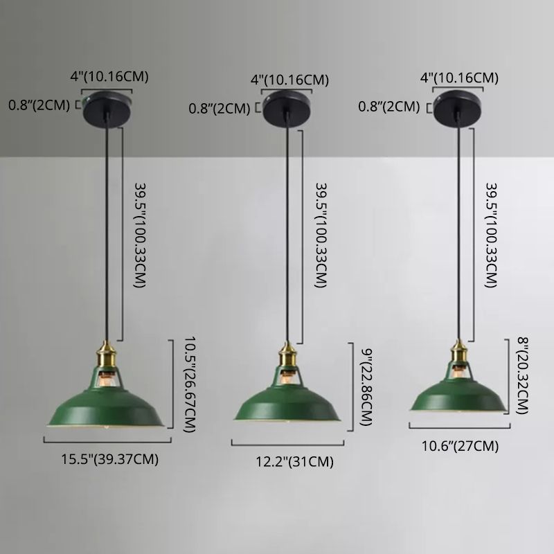 Luce a sospensione a sospensione per tonalità industriale nordico per il ristorante