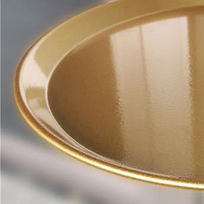 17.7"/26.3" Tall Metal Pedestal End Table Round Tray Top Side End Table