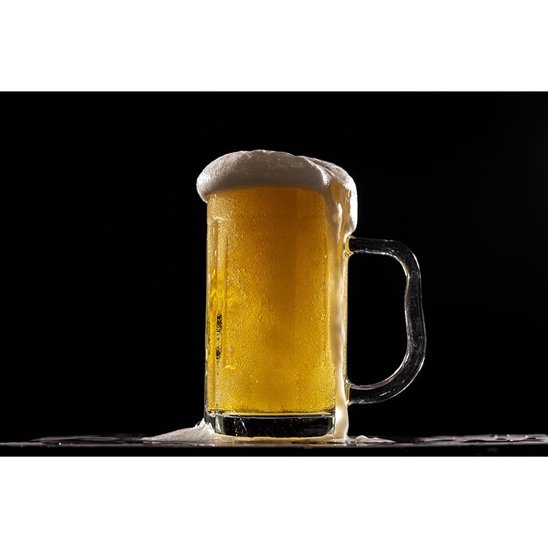 Yellow Beer Wine Mural Wallpaper for Wine Pub Stain Resistant, Custom Size Available