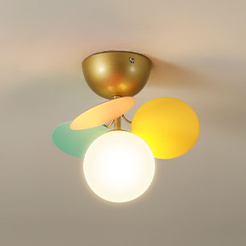 Lámpara de techo de techo de forma esférica de estilo moderno iluminación de techo múltiple de luz para dormitorio