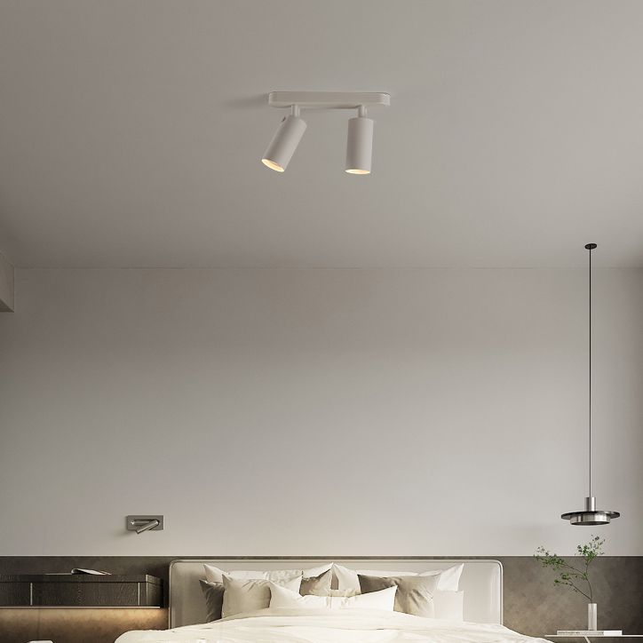 Nordic Style Ceiling Light Cylinder Shape Ceiling Lamp with Aluminum Shade for Bedroom