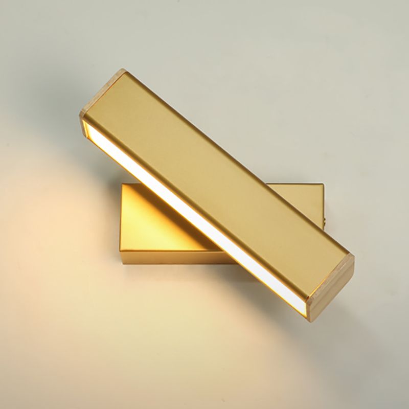 Fuera de luz de pared de metal moderna Rotable 1 Ligera de pared ligera para dormitorio