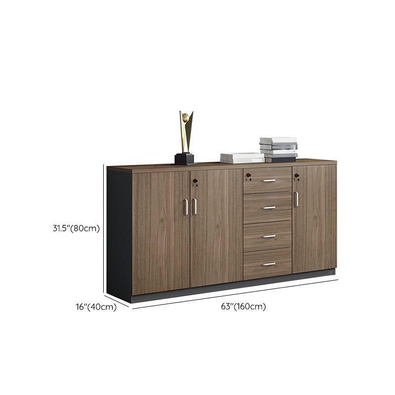 Nordic Wooden Cabinet Drawers Storage Shelves Filing Cabinet