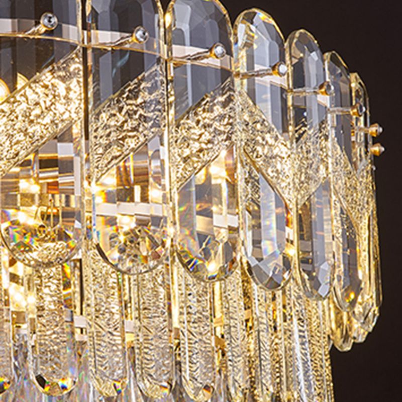 Large Modern Circular Chandelier Crystal Chandelier Lighting Fixtures for Living Room