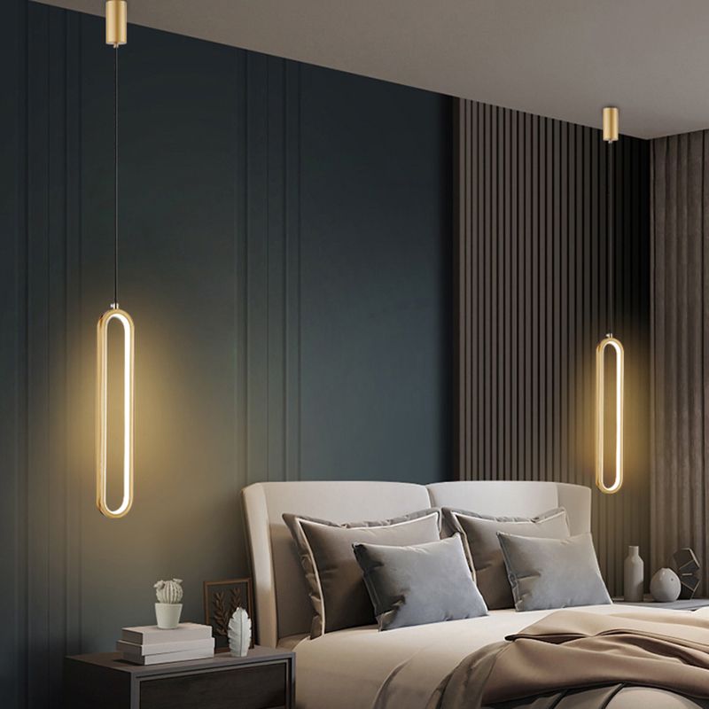 Chambre à coucher en suspension d'éclairage minimalisme kit de pendentif linéaire pour chambre à coucher