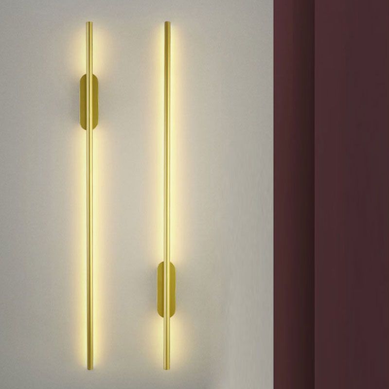 Acconde da parete da parete lineare a 1 illuminazione a 1 luce in oro