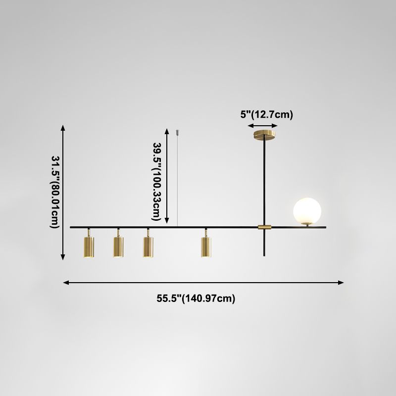 Modern Style Cylinder Hanging Pendant Lights Metal Ceiling Pendant Lights