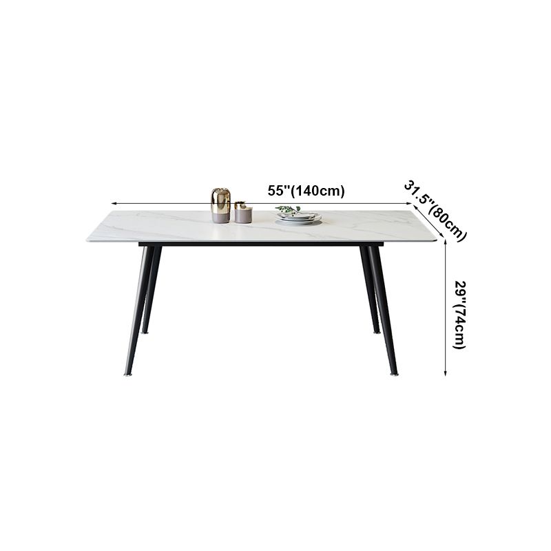 Rectangle Dining Site Table Simplicity Style Dining Room Collection with 4-foot