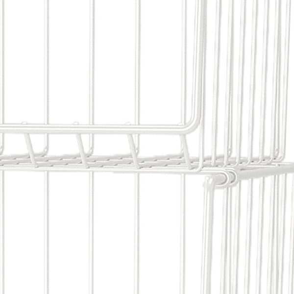 Modern Geometric Bookcase Metal Closed Back Bookcase for Home Office