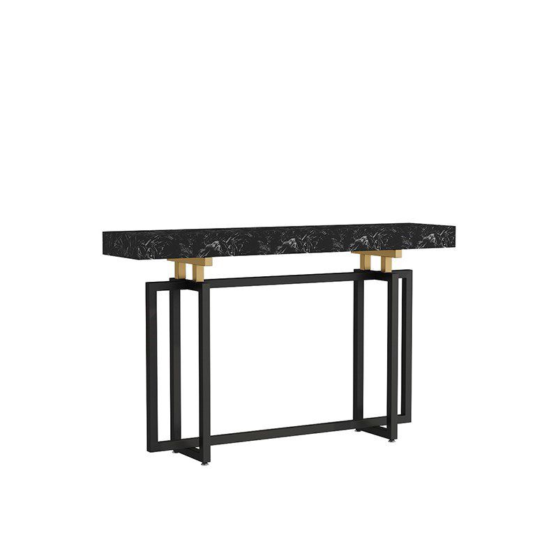 12" Wide Rectangle Scratch Resistant Console Table for Hall,Abstract Legs