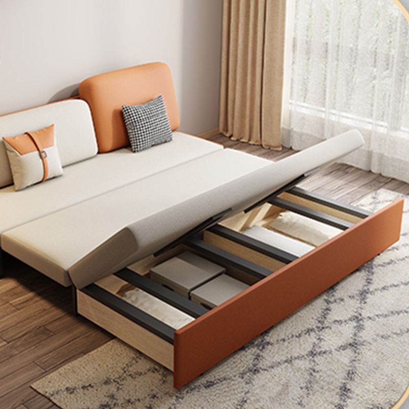 32"W Scandinavian Sofa Bed Pillow Included Cushion Back Sleeper Sofa