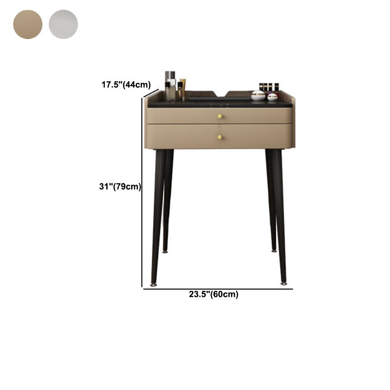 Two Piece Modern Vanity Set Stone Top 23.62" Wide Dressing Table