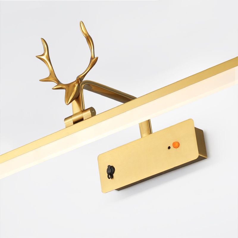 Luci di vanità contemporanea in metallo Linear Lighting 1 Light Vanity Lights