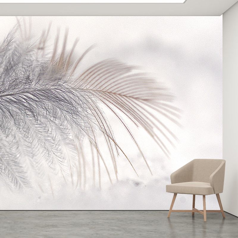 Photography Stain Resistant Mural Wallpaper Feather Indoor Wall Mural