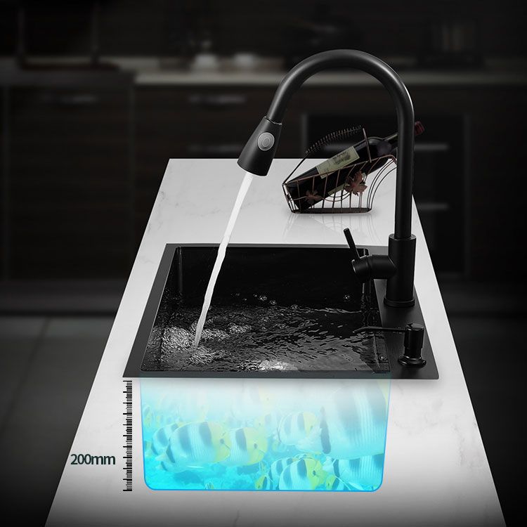 Stainless Steel Kitchen Sink Contemporary Style Single Bowl Kitchen Sink