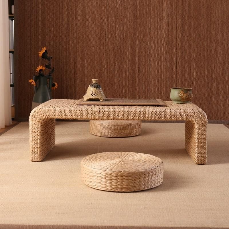 14.96" Tall Scandinavian Style Coffee Cocktail Table Solid Wood Coffee Table